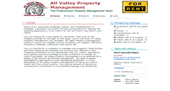 Desktop Screenshot of allvalleyproperty.com